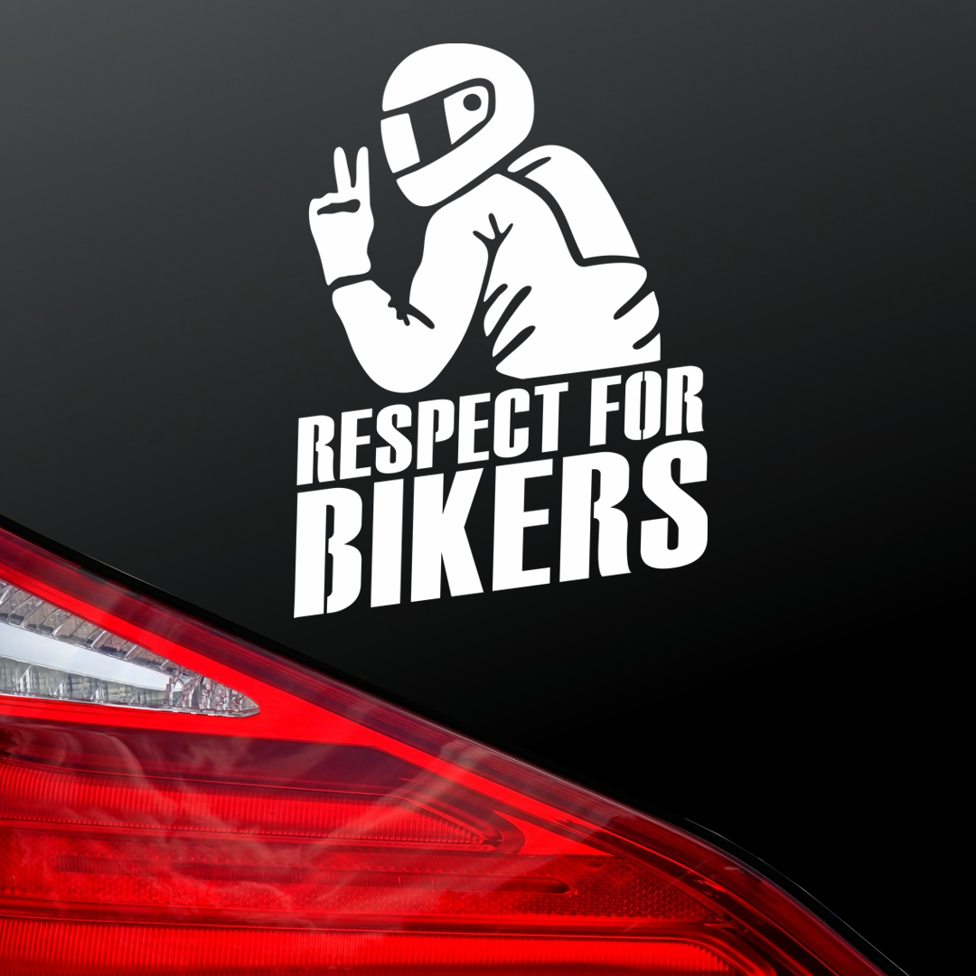 Aufkleber für lustige Auto Aufkleber Respekt Biker Aufkleber -   Österreich