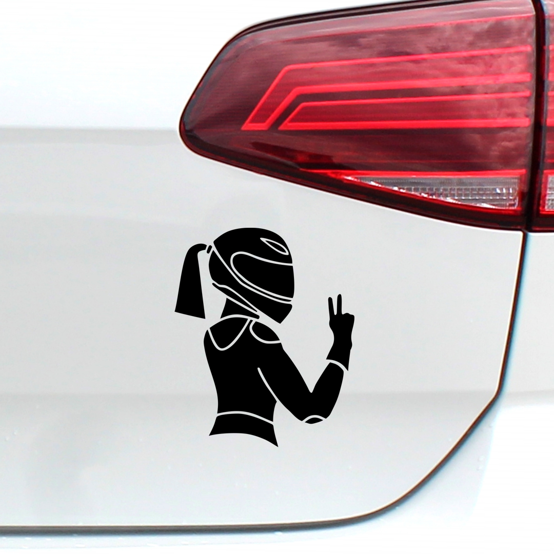 Respect for Bikers Girl Aufkleber