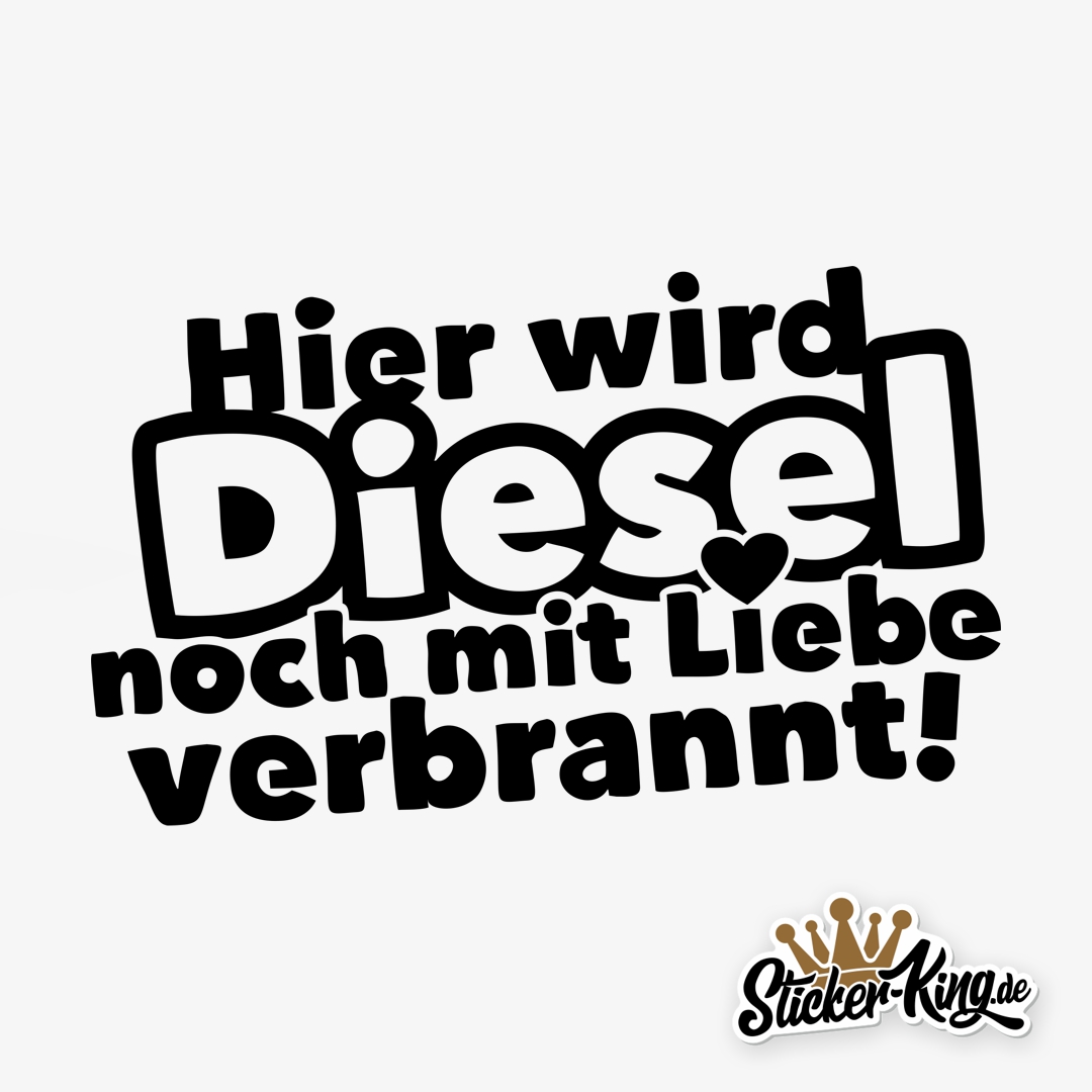 Hier wird Diesel mit Liebe verbrannt